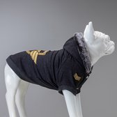 Lindo Dogs - Hondenjas - Hondenkleding - Honden sweatshirt - Army - Zwart - Maat 4