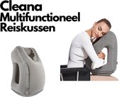 Cleana - Multifunctioneel Reiskussen - Opblaasbaar Nekkussen - Nekkussen voor Vliegtuig