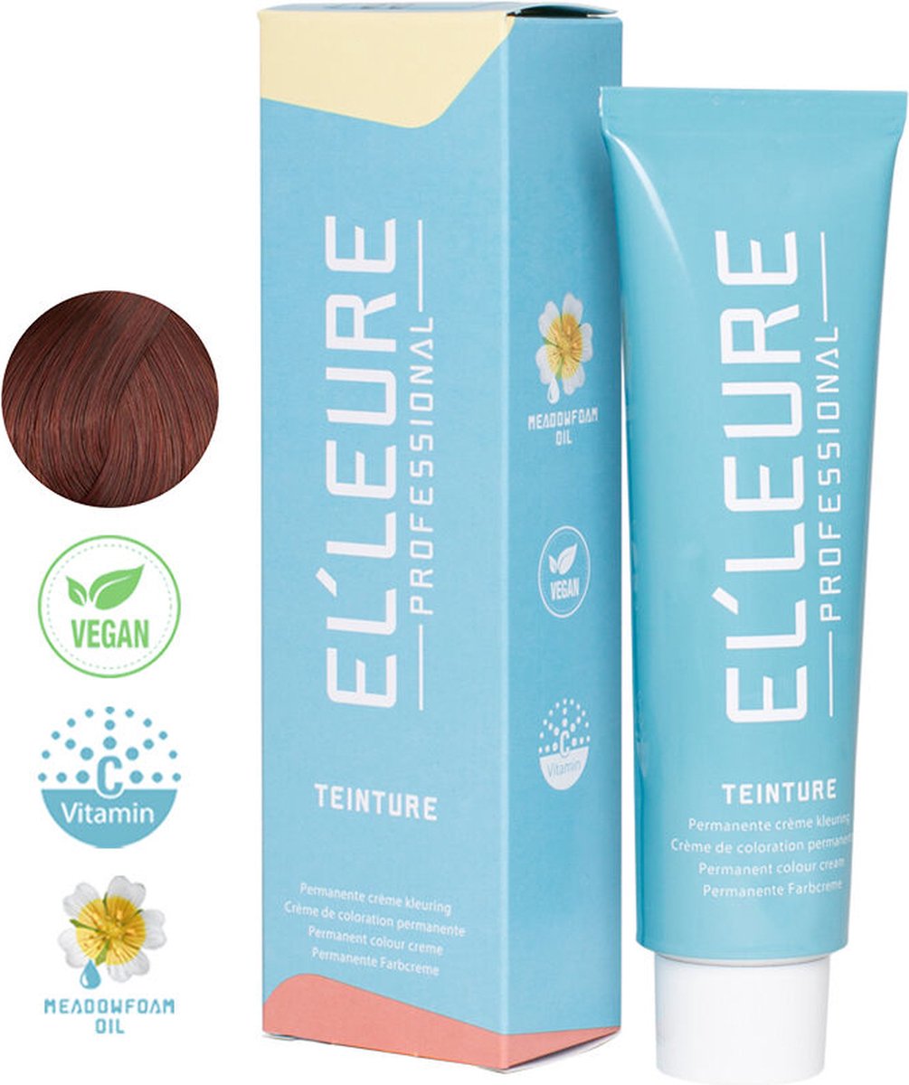 Elleure Haarverf - Teinture 6.6 donker roodblond - 100 ml