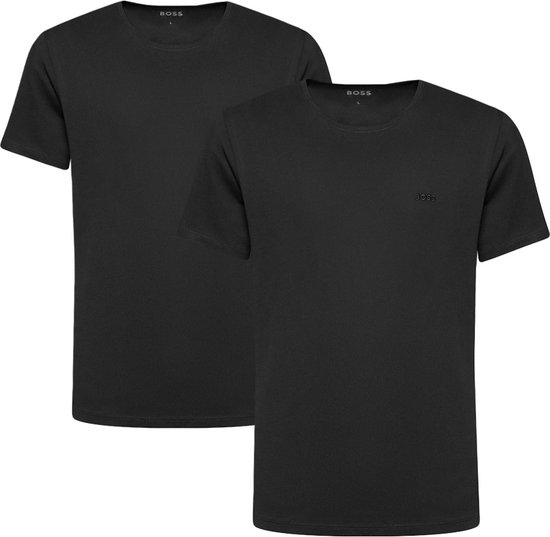 HUGO BOSS Comfort T-shirts relaxed fit (2-pack) - heren T-shirts O-hals - zwart - Maat: L