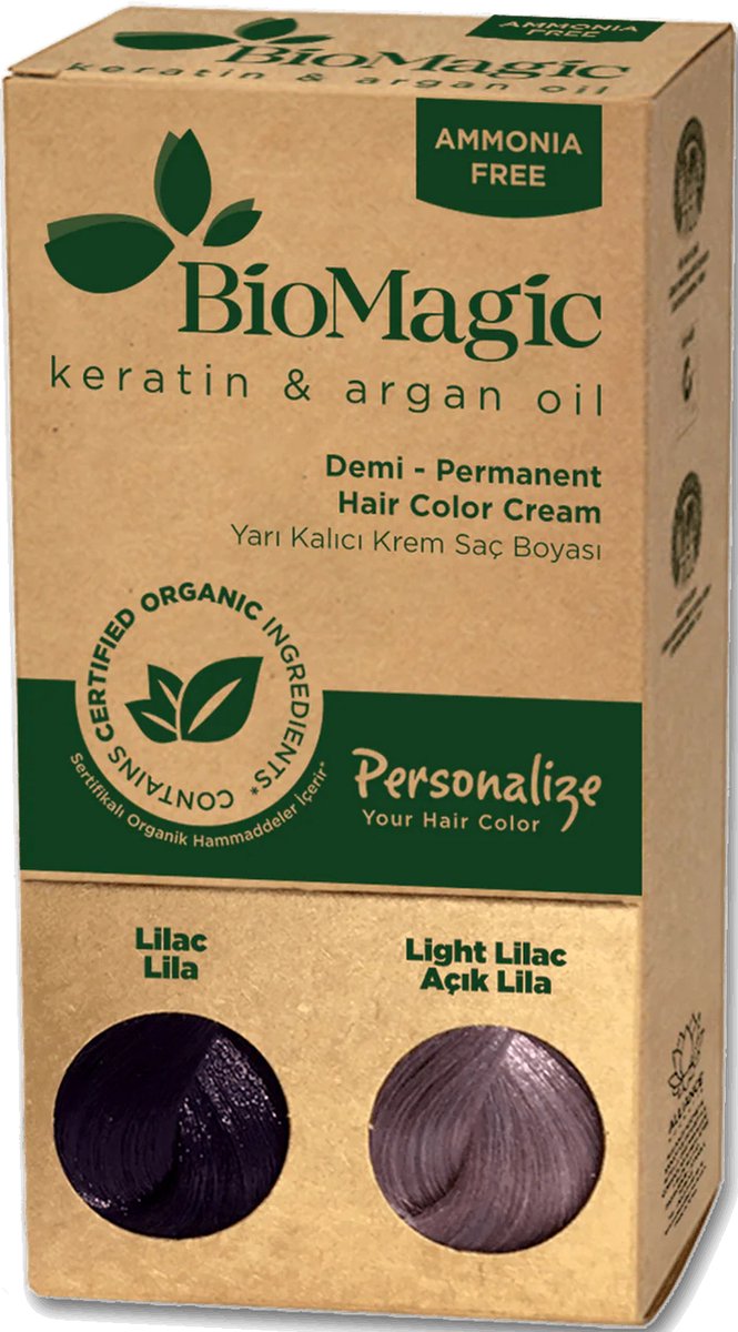 Paars/Lila - Demi Permanent - BioMagic Biologisch Natuurlijke Haarverf