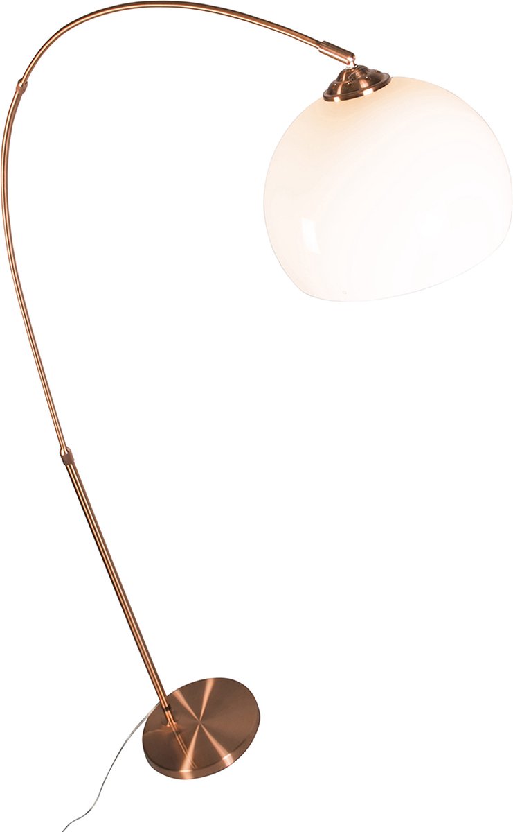 QAZQA Moderne booglamp messing met helder glas - Arc kopen? Shop bij