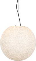 QAZQA nura - Moderne Hanglamp voor buiten - 1 lichts - Ø 45 cm - Grijs - Buitenverlichting