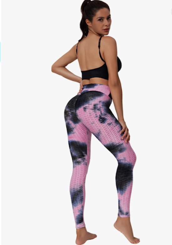 Honingraad sport legging maat M roze/blauw van Honingraad. — afbeelding 2