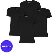Apollo (Sports) - Bamboe T-Shirt Heren - V-Hals - Zwart - Maat XXL - 4-Pack