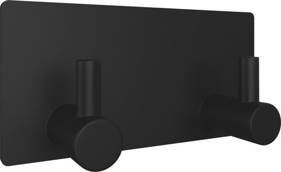 EAVY - Set van 4 Zelfklevende handdoekhaakjes RVS - handdoekhouder