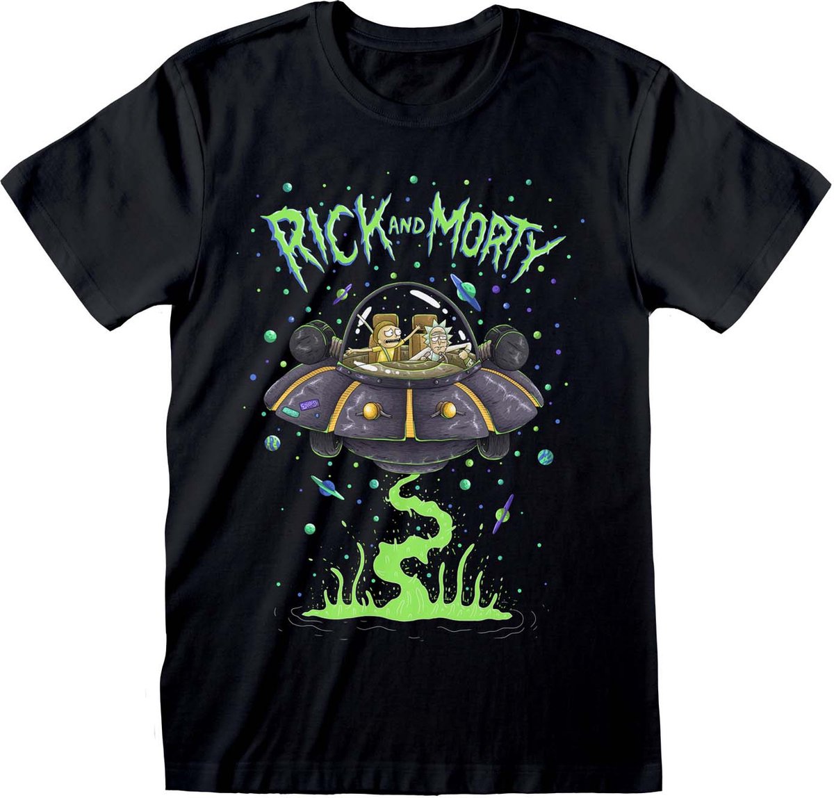 Rick And Morty Shirt - Spaceship maat L