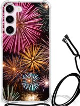 Anti-shock Hoesje met foto Geschikt voor Samsung Galaxy S23 Telefoon Hoesje met doorzichtige rand Vuurwerk