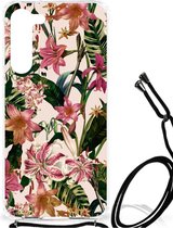 Telefoon Hoesje Geschikt voor Samsung Galaxy S23 Plus Leuk Hoesje met transparante rand Bloemen