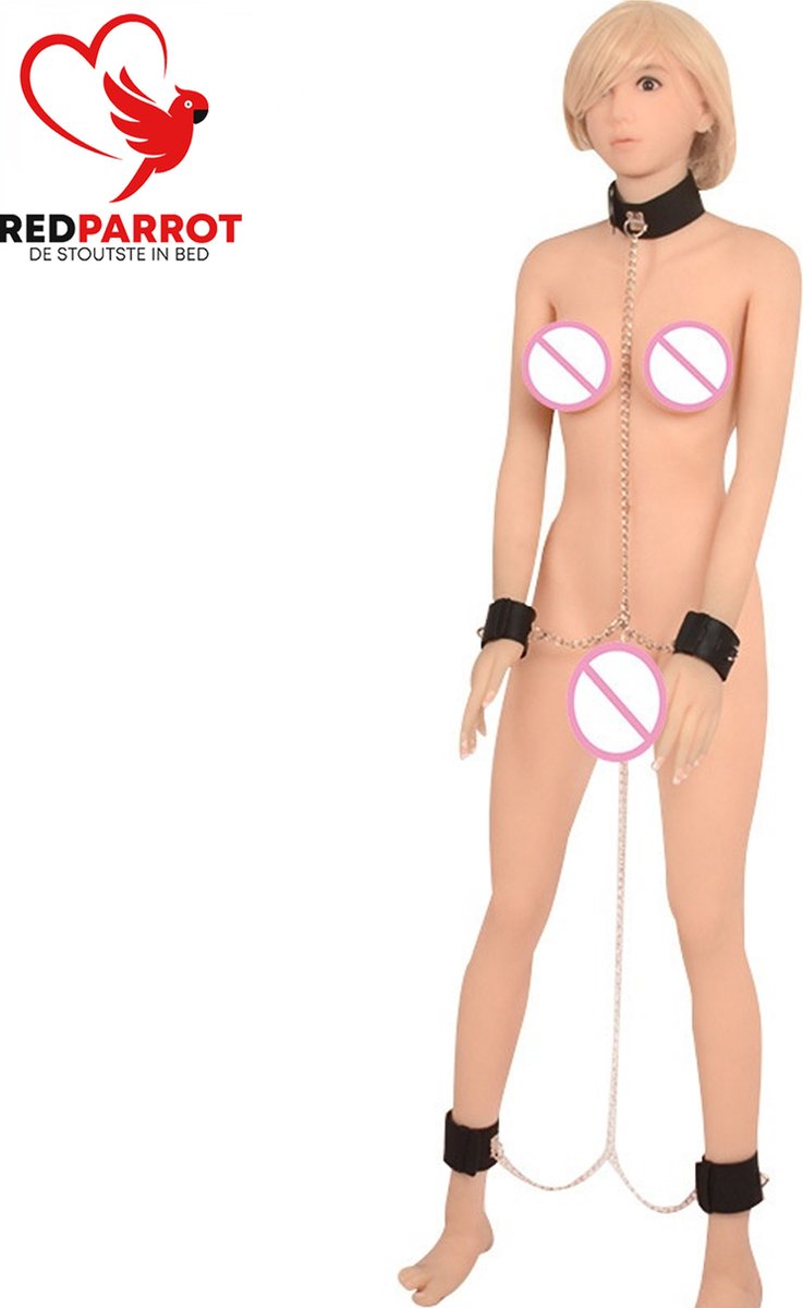 Goedkoopste Volledige bondage set unisex - Extreme bondage - Handen - Benen - Nek - Sleutels en sloten - RVS - Leder