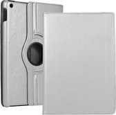 Draaibaar Tablethoes met Standaard geschikt voor Apple iPad Mini 4/5 | Tabletcase Bookcase met regelbare standen | Tablet Hoes Hoesje met 360 graden Rotatie - Zilver