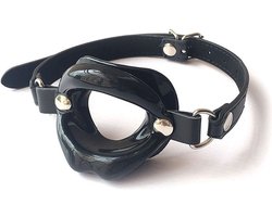 Erodit® Sexy Lips open mond gag - Siliconen Zwarte lippen gag - Fetish gag - Open mond gag - Mond gag - O-ring gag - SexToy - BDSM - Sex bondage spel mannen - Erotiek - Seks speeltjes koppels - Mannen - Vrouwen