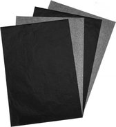 *** Carbonpapier 100 Stuks - A4 Formaat - Zwart - Overtrekpapier - Carbon papier voor hobby - van Heble® ***