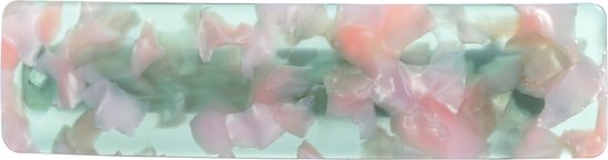 Emilie collection - haarspeld - haarknip - marmer - groen - roze