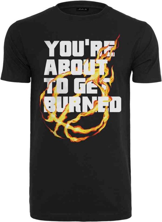 Mister Tee - You' re About To Get Burned Heren T-shirt - S - Zwart