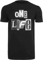Mister Tee - One Life Heren T-shirt - XXL - Zwart