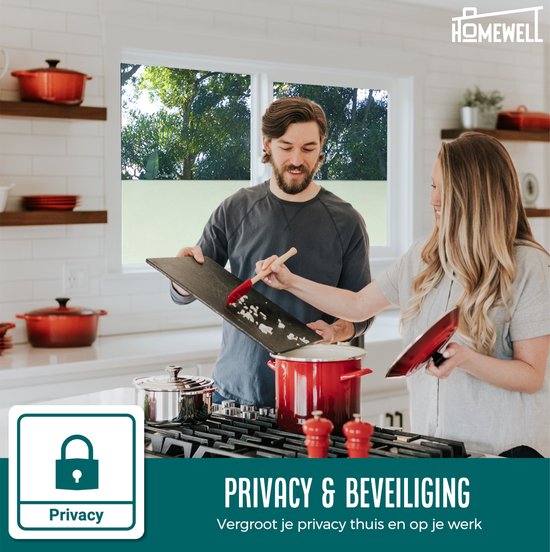 Homewell Raamfolie HR++ 70x300cm - Zonwerend & Isolerend - Anti inkijk - Statisch - Matglas