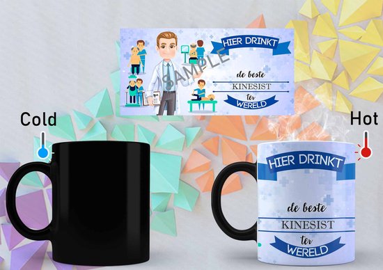 Magic Mug ici boit le meilleur Kinésithérapeute du monde - profession - métiers et artisanat - professions et métiers - cadeau - amour - mignon - travail - occupation - cadeau