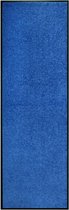 vidaXL - Deurmat - wasbaar - 60x180 - cm - blauw