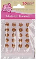 FunCakes Eetbare Jelly Diamonds - Goud - pk/20 - Taartdecoratie
