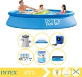 Intex Easy Set Zwembad - Opblaaszwembad - 305x61 cm - Inclusief Afdekzeil, Onderhoudspakket, Filter, Grondzeil en Warmtepomp HS