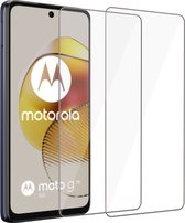 2x Geschikt voor Motorola Moto G73 Screenprotector - Beschermglas - GuardCover