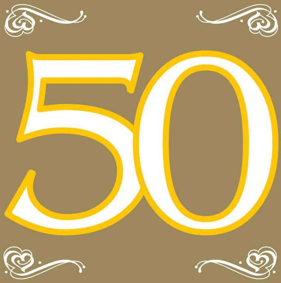 Folat - Servet 50 goud (20 stuks)