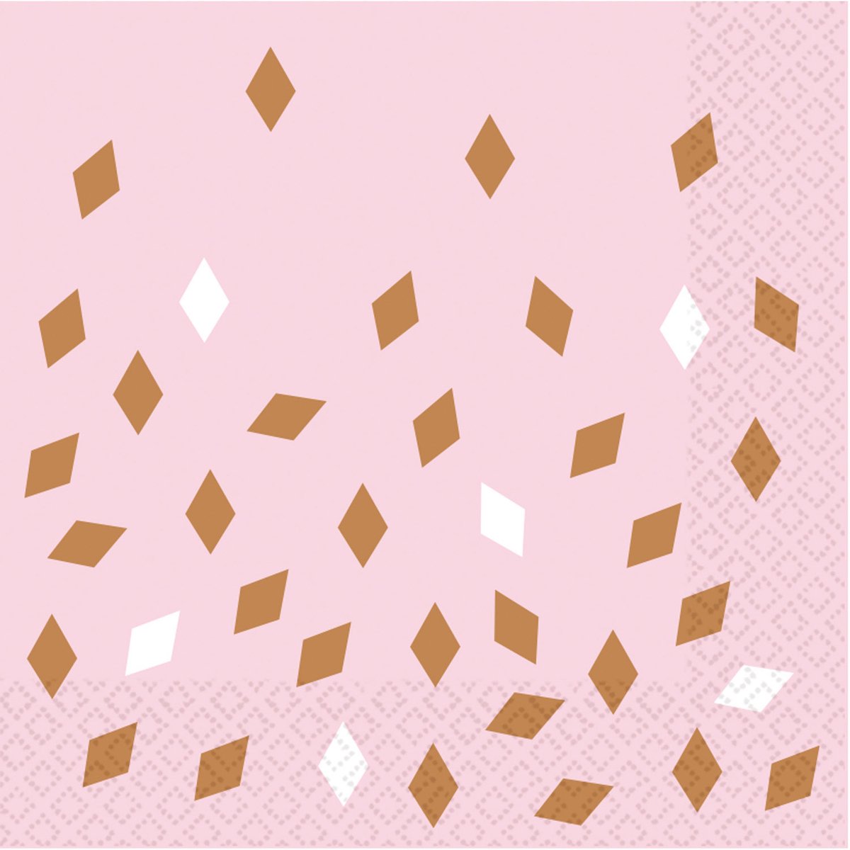 Rietmuller - Riethmuller - Rosé Gold - Servetten (16 stuks, 33 x 33 cm)