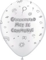 Ballons Communion Blanc Perle - 30cm