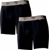 Q1905-Quick Heren Boxer 2-Pack  -  Black / Black