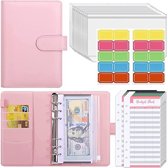 Budgetplanner Budget planner, money sleeves, ring binder, financial