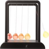 SOROH | Kogelstootpendel met licht | glas kunststof messing | Bureau Kantoor Decoratie | Balanceerballen | 5 Ballen | Newton pendel cradle met 5 ballen | Wetenschap spel | Kantoor | bureau decoratie gadget