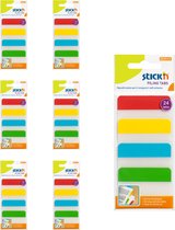 Stick'n Bladwijzer - index tabs - 6 pack - 38x51mm, 4 kleuren, 24 sticky tabs