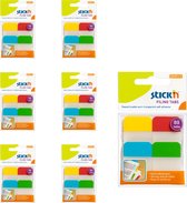 Stick'n Bladwijzer - index tabs - 6 pack - 38x25mm, 4 kleuren, 80 sticky tabs