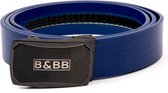 Black & Brown Belts/ 125 CM/ Curved 2.0 - Blue Belt /Automatische riem/ Automatische gesp/Leren riem/ Echt leer/ Heren riem zwart/ Dames riem zwart/ Broeksriem / Riemen / Riem /Riem heren /