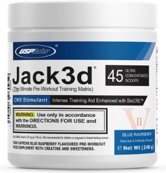 Jack3d Advanced 45servings Blue Raspberry