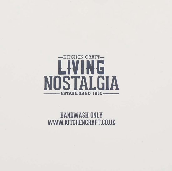 Kitchencraft Boîte de rangement Living Nostalgia 19 X 27 Cm Acier Crème