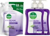 Dettol - Refill Relaxing Lavender 500ML - Relaxing Lavender 2x250ML - Voordeelverpakking