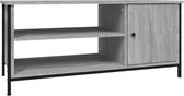 vidaXL - Tv-meubel - 100x40x45 - cm - bewerkt - hout - grijs - sonoma - eikenkleurig