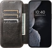 Hoesje MagSafe Portemonnee Book Case Zwart Geschikt voor Apple iPhone 13 Pro