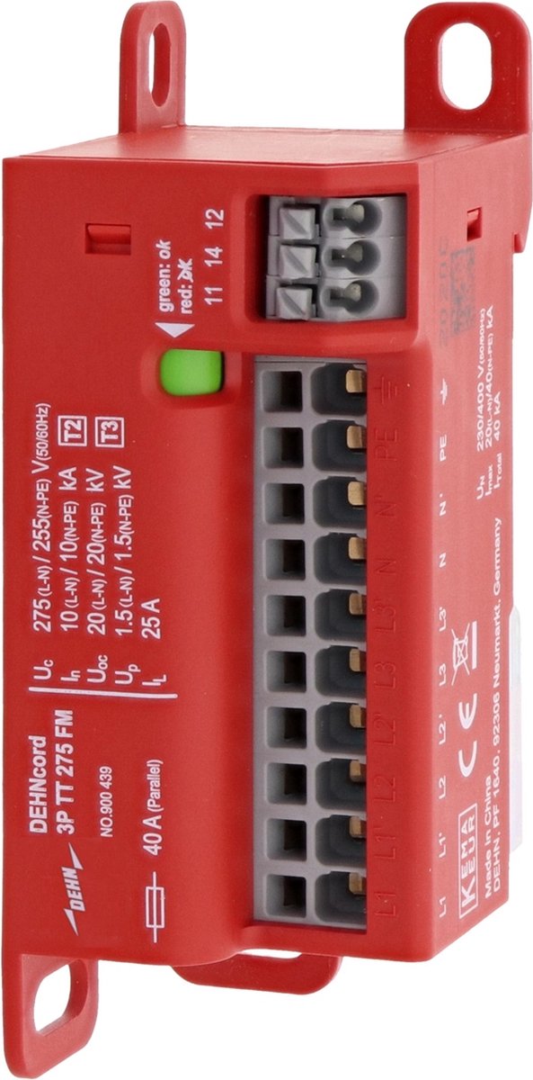 DEHN 900439 DCOR 3P TT 275 FM Overspanningsafleider 1 stuk(s)