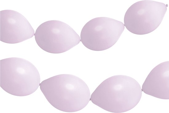 Folat - Knoopballonnen voor Ballonnenslinger Powder Lilac Mat 33 cm - 8 stuks