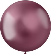 Folat - ballon XL Intense Chrome Pink 48 cm - 5 stuks