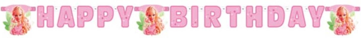 Folat - Barbie - Letterslinger Happy Birthday - 3 m