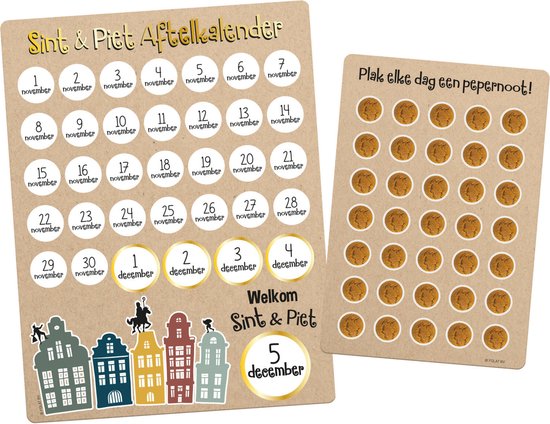 Sint & Piet aftelkalender