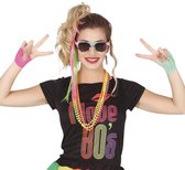 Firecos 80s Kostuums voor kinderen Cosplay Themapak Fancy Dress 80s Outfit Jurk Accessoires Set met Korte Mouw Tutu Rok voor Feestkleding voor Meisjes
