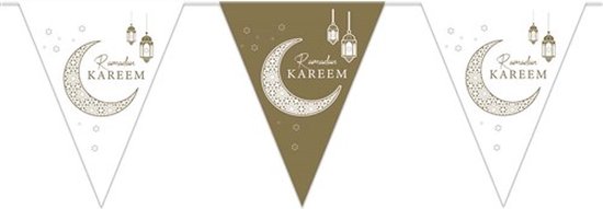 Foto: Vlaggenlijn metallic ramadan kareem