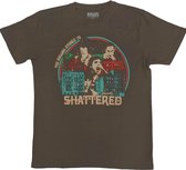 The Rolling Stones - Some Girls Shattered Heren T-shirt - L - Bruin