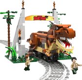 Kit de construction CadaBricks - Train de Dinosaurus composé de 1039 pièces - Kit de construction technique