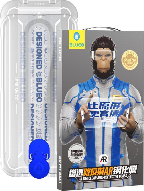 Blueo Mr. Gorilla Ultra Clear Screenprotector Compatibel met iPhone 14